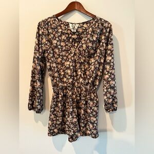 PPLA Black Floral Women's Blouse Size S